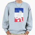 France Flag Soccer Player Sweatshirt - Minimalist Print Men Women - T-Shirt, Sweatshirt, Hoodie