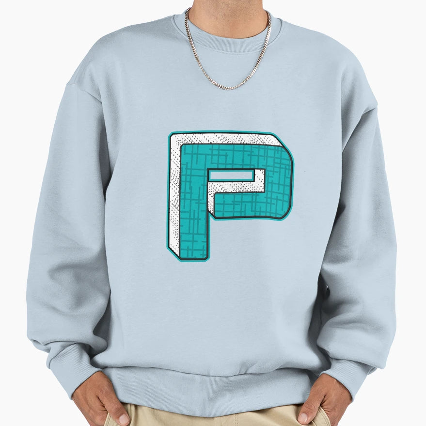 Alphabets Blue Ywzmls 1 Sweatshirt - Novelty Apparel Men Women - T-Shirt, Sweatshirt, Hoodie