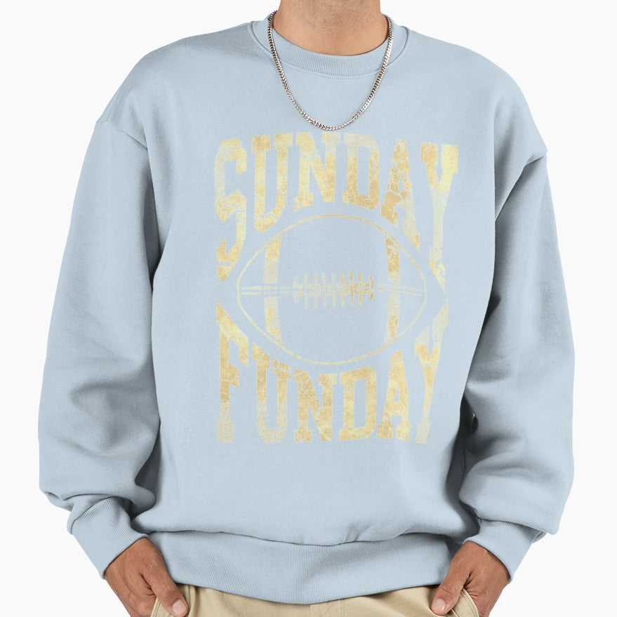 Sunday Funday Football Sweatshirt - Fun Novelty Design for Adults - T-Shirt, Sweatshirt, Hoodie
