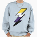 Non Binary Lightning Sweatshirt - Trendy Graphic Men Women - T-Shirt, Sweatshirt, Hoodie