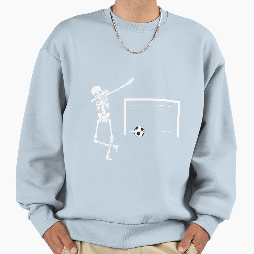 Dabbing Skeleton Soccer Dab Hip Hop Sweatshirt - Trendy Graphic Men Women - T-Shirt, Sweatshirt, Hoodie