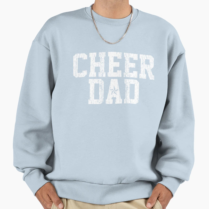 Cheerleading Dad Cheerleader Sweatshirt - Unique Graphic Unisex - T-Shirt, Sweatshirt, Hoodie
