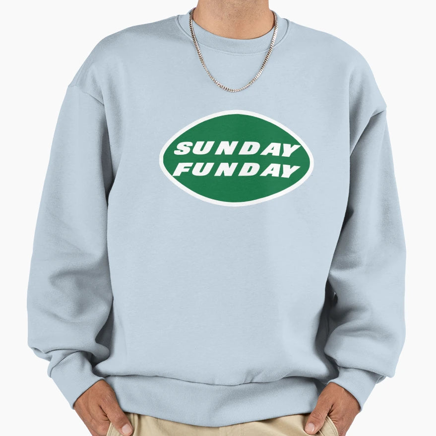 Jets Sunday Funday Logo Sweatshirt - Unique Graphic Unisex - T-Shirt, Sweatshirt, Hoodie
