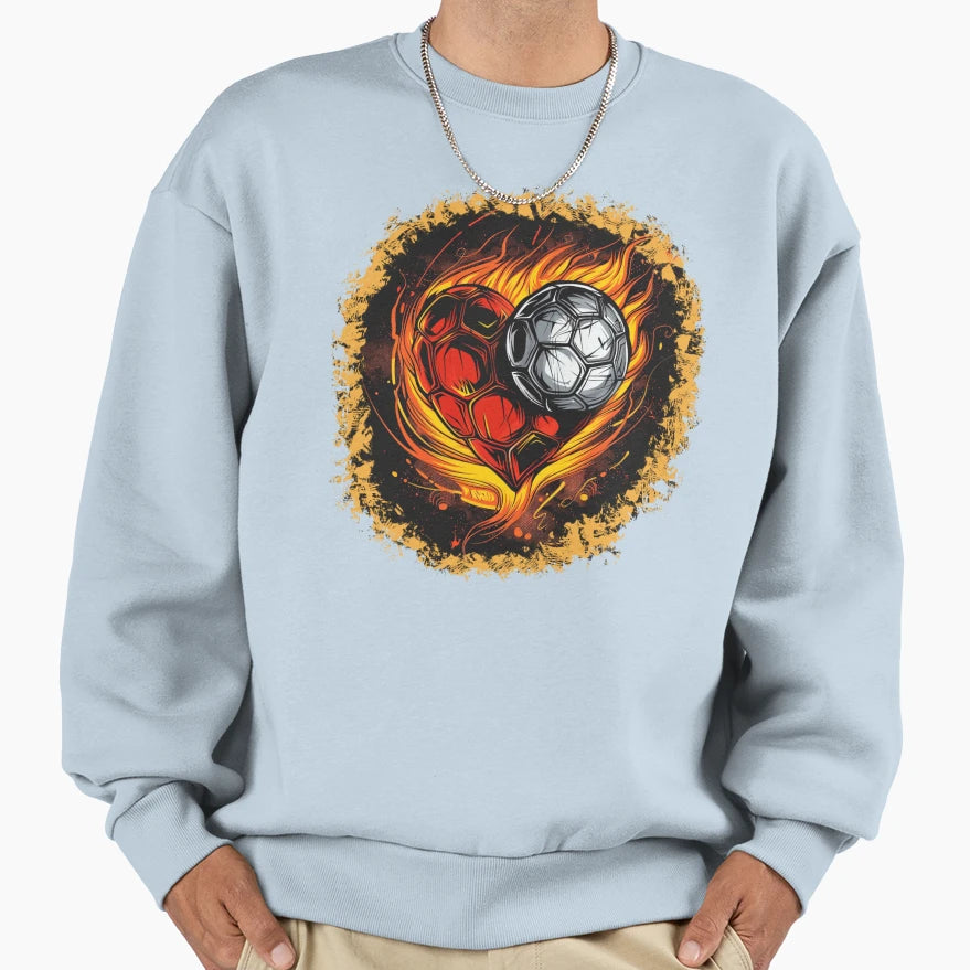 Soccer Heartbeat Sweatshirt - Streetwear Style Unisex - T-Shirt, Sweatshirt, Hoodie