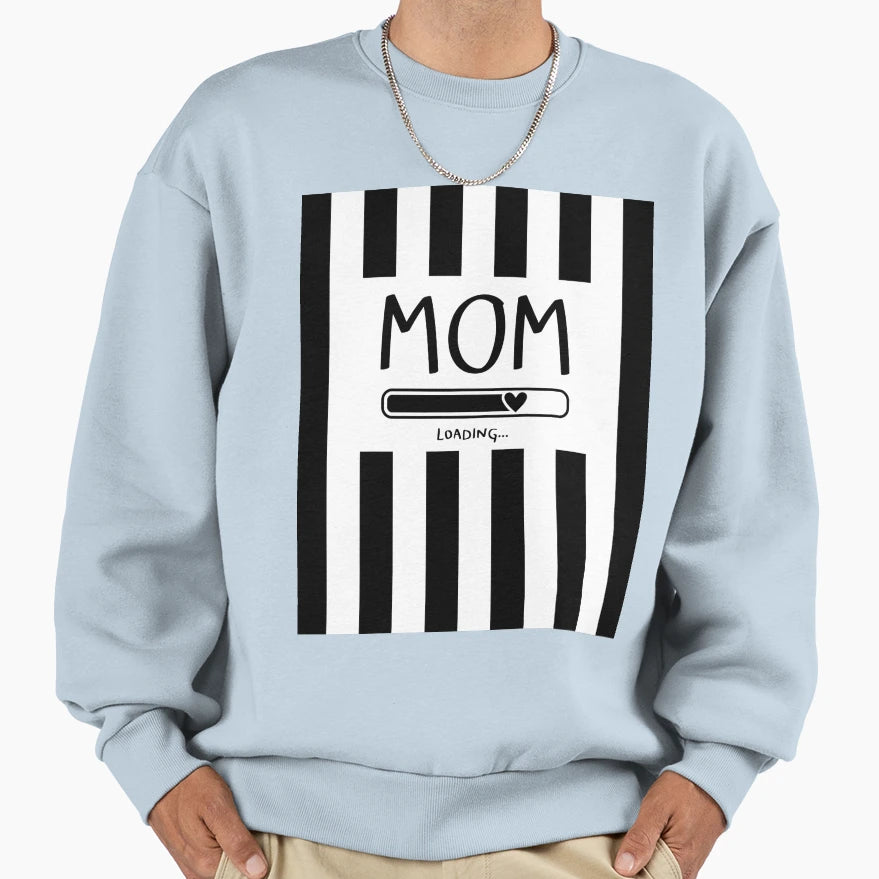 Black And White Vertical Striped Sweatshirt - Aesthetic Graphic for Adults - T-Shirt, Sweatshirt, Hoodie