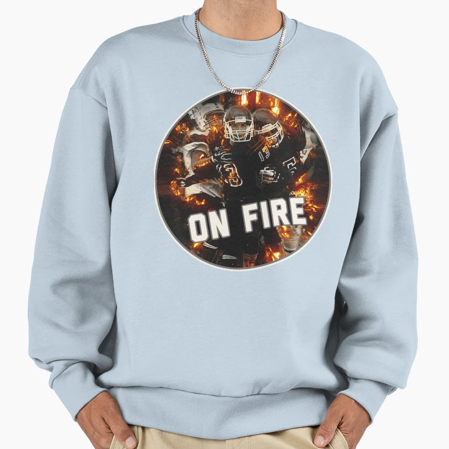 Boss Football Team Art Hot Helmet Sweatshirt - Graphic Print for Adults - T-Shirt, Sweatshirt, Hoodie