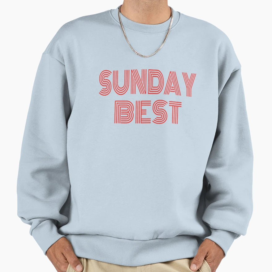 Sunday Best Weekends Weekend Vibes Sweatshirt - Graphic Print for Adults - T-Shirt, Sweatshirt, Hoodie