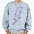 Purple Lightning Sweatshirt - Novelty Apparel Men Women - T-Shirt, Sweatshirt, Hoodie