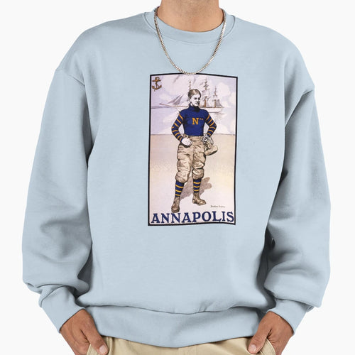1902 Annapolis Navy Football Art Sweatshirt - Minimalist Print Unisex - T-Shirt, Sweatshirt, Hoodie