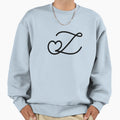 Love Heart Letter Z Sweatshirt - Aesthetic Graphic Unisex - T-Shirt, Sweatshirt, Hoodie