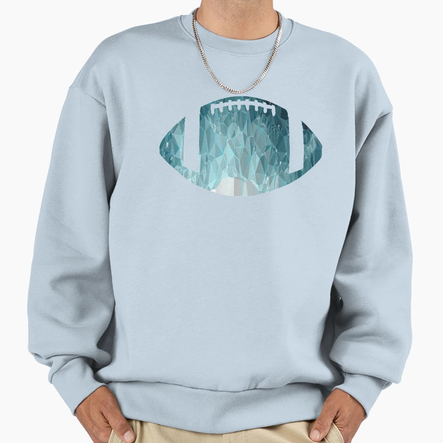 Glass American Football Funny Sweatshirt - Casual Everyday Wear for Adults - T-Shirt, Sweatshirt, Hoodie