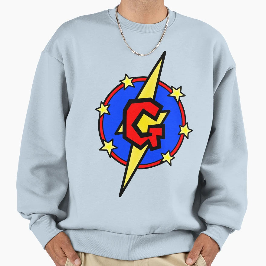 Super Letter G Superhero Sweatshirt - Fun Novelty Design Unisex - T-Shirt, Sweatshirt, Hoodie