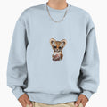 Tiger Cub Playing Football Sweatshirt - Casual Everyday Wear Men Women - T-Shirt, Sweatshirt, Hoodie