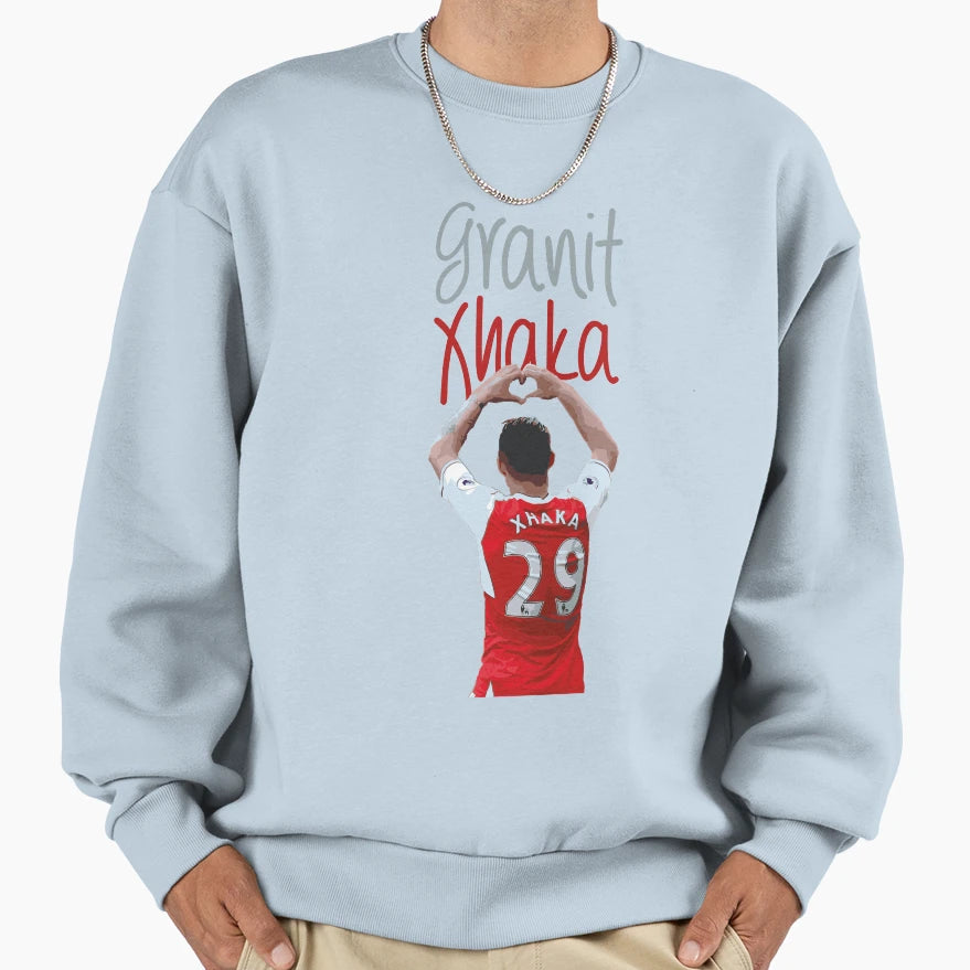 Granit Xhaka Sweatshirt - Minimalist Print Unisex - T-Shirt, Sweatshirt, Hoodie