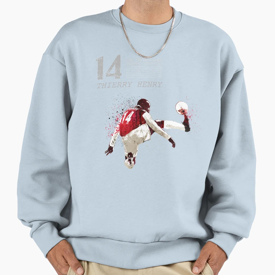 Thierry Henry Invincibles Red Sweatshirt - Trendy Graphic for Adults - T-Shirt, Sweatshirt, Hoodie