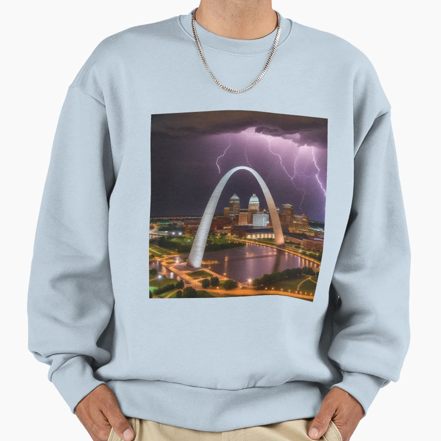 Iconic World Landmarks During Sweatshirt - Unique Graphic for Adults - T-Shirt, Sweatshirt, Hoodie