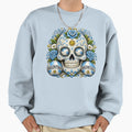 Argentina Soccer Skull Sweatshirt - Unique Graphic Unisex - T-Shirt, Sweatshirt, Hoodie
