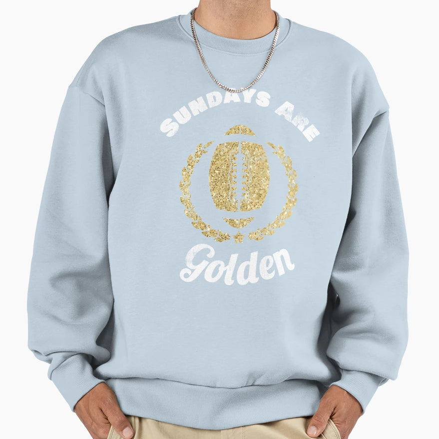 Trending Football Sundays Are Golden Sweatshirt - Trendy Graphic Men Women - T-Shirt, Sweatshirt, Hoodie