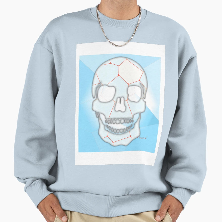 Skull Sweatshirt - Casual Everyday Wear for Adults - T-Shirt, Sweatshirt, Hoodie