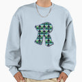 Letter R Pattern Sweatshirt - Graphic Print Men Women - T-Shirt, Sweatshirt, Hoodie