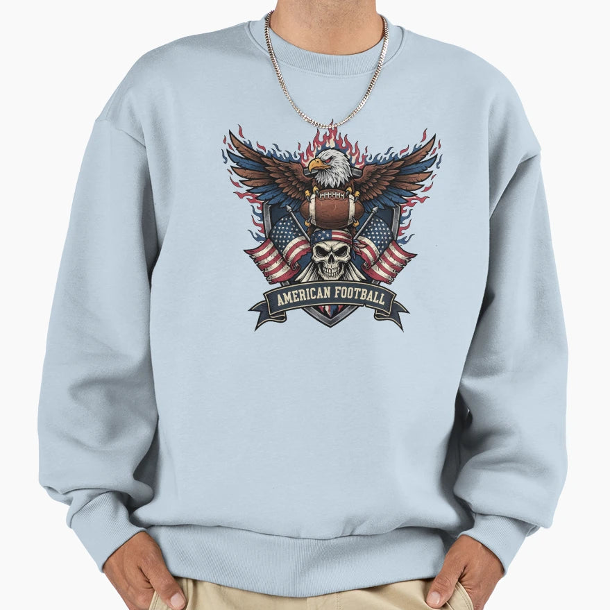 American Football Competitive Sweatshirt - Minimalist Print for Adults - T-Shirt, Sweatshirt, Hoodie