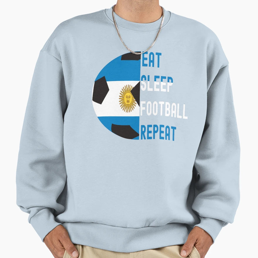 Argentina Fanaticos Del Football Sweatshirt - Fun Novelty Design Unisex - T-Shirt, Sweatshirt, Hoodie