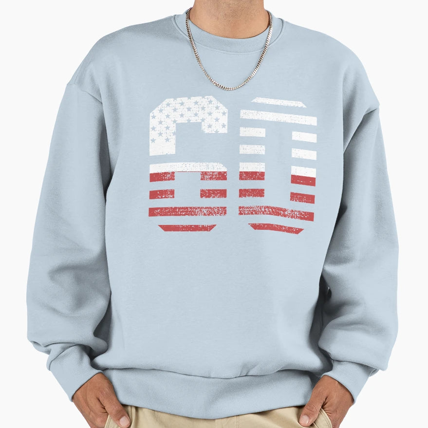 Usa Number 60 College Baseball Sweatshirt - Fun Novelty Design Men Women - T-Shirt, Sweatshirt, Hoodie