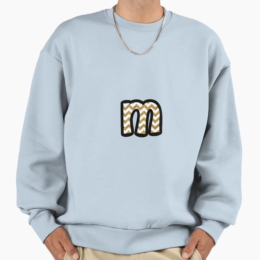 Glitter M Sweatshirt - Custom Art Print Unisex - T-Shirt, Sweatshirt, Hoodie