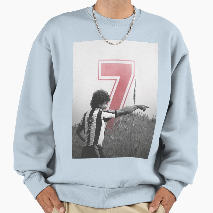Kevin Keegan Newcastle 7 Sweatshirt - Minimalist Print for Adults - T-Shirt, Sweatshirt, Hoodie