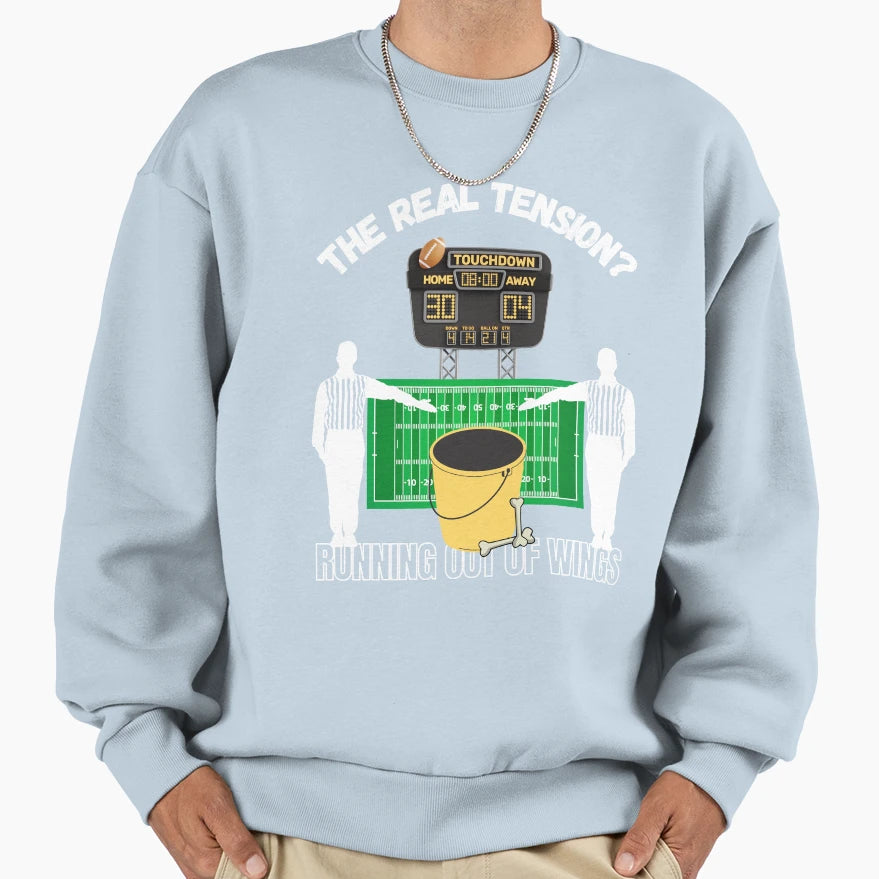Funny Football Lover Real Tension Sweatshirt - Streetwear Style for Adults - T-Shirt, Sweatshirt, Hoodie