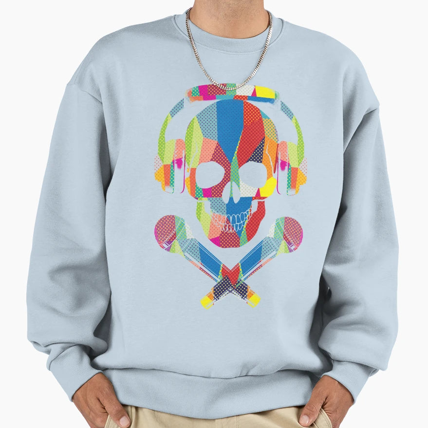 Skull Sweatshirt - Novelty Apparel Unisex - T-Shirt, Sweatshirt, Hoodie