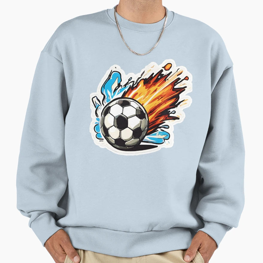 Champion Firing Ball Goal Sweatshirt - Minimalist Print Unisex - T-Shirt, Sweatshirt, Hoodie