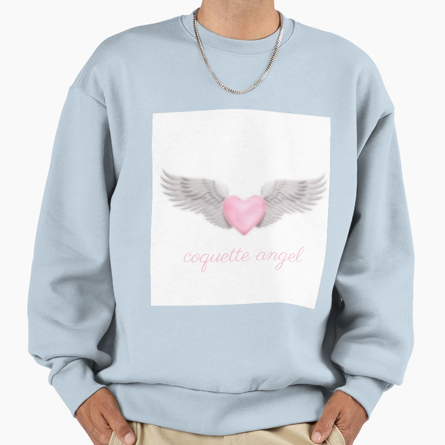 Coquette Angel Sweatshirt - Trendy Graphic Men Women - T-Shirt, Sweatshirt, Hoodie