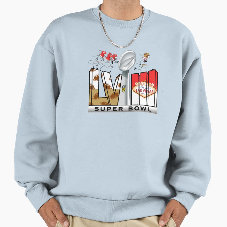 Super Bowl 2024 Sweatshirt - Graphic Print Men Women - T-Shirt, Sweatshirt, Hoodie