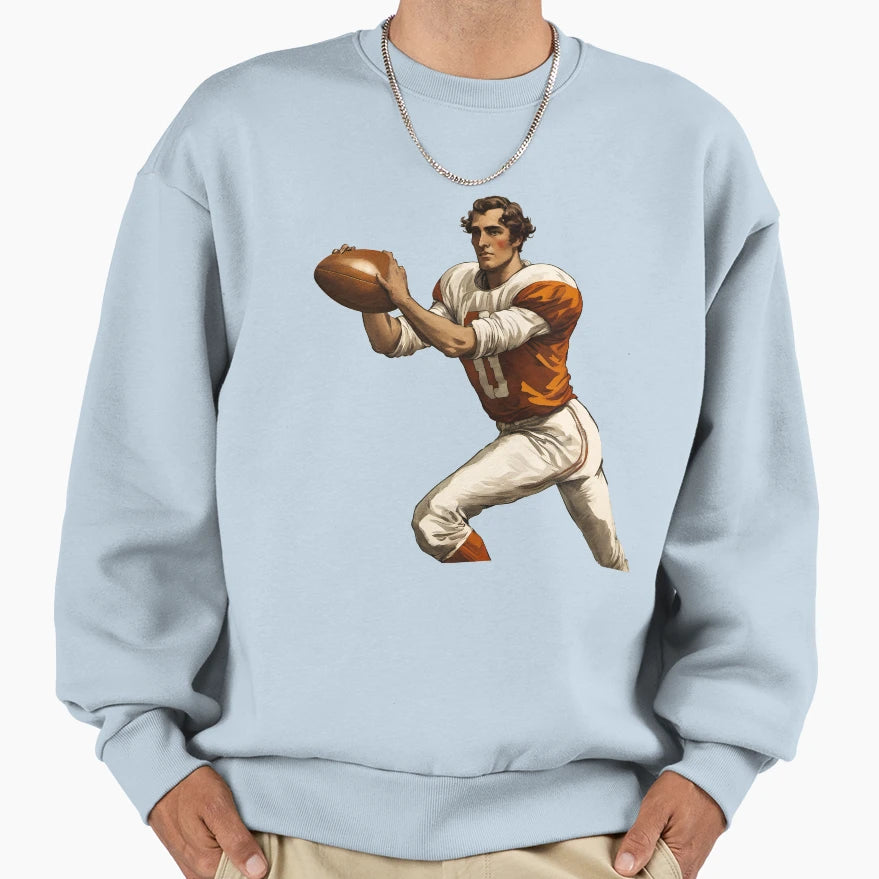 American Gridiron Football Player Sweatshirt - Streetwear Style for Adults - T-Shirt, Sweatshirt, Hoodie