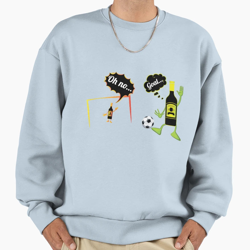 Funny Alcohol Football Beer Football Sweatshirt - Custom Art Print Unisex - T-Shirt, Sweatshirt, Hoodie