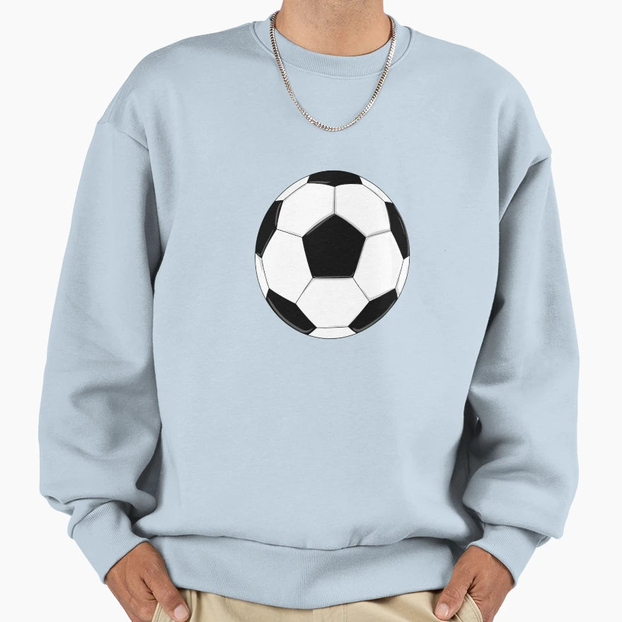 Soccer Ball Sweatshirt - Aesthetic Graphic for Adults - T-Shirt, Sweatshirt, Hoodie