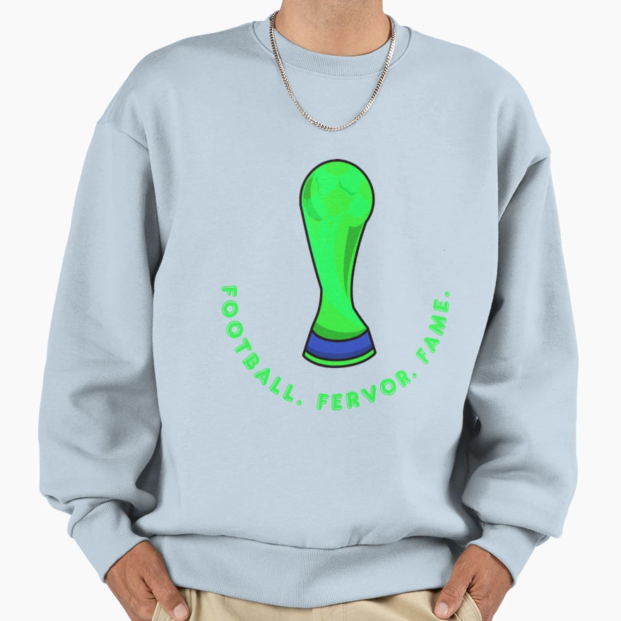 Football Fervor Fame Football Sweatshirt - Aesthetic Graphic for Adults - T-Shirt, Sweatshirt, Hoodie
