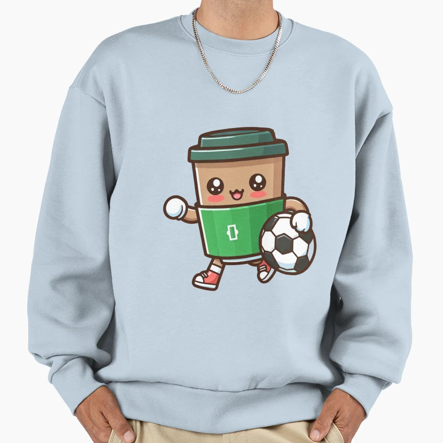 I Love You Both Coffee Football Sweatshirt - Casual Everyday Wear Unisex - T-Shirt, Sweatshirt, Hoodie
