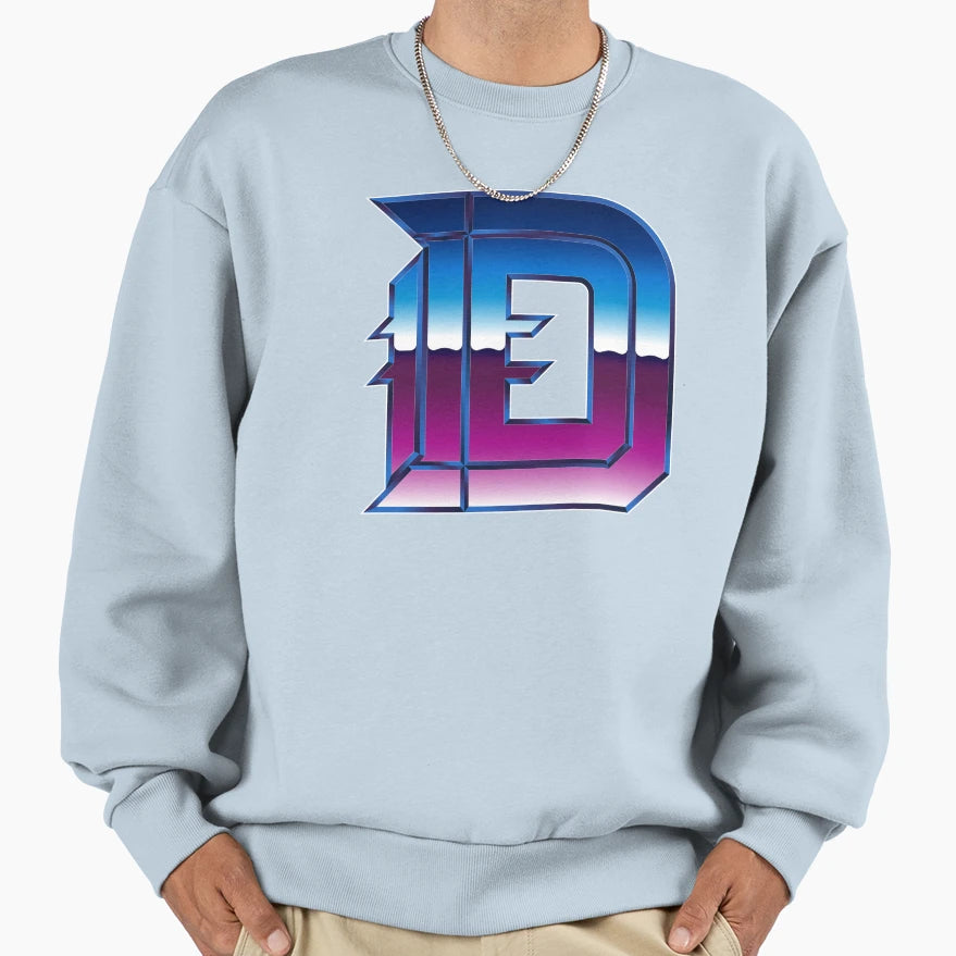 Detroit D Chrome Iv Sweatshirt - Graphic Print Unisex - T-Shirt, Sweatshirt, Hoodie