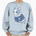 Georgetown Blue Bulldog Sweatshirt - Trendy Graphic for Adults - T-Shirt, Sweatshirt, Hoodie