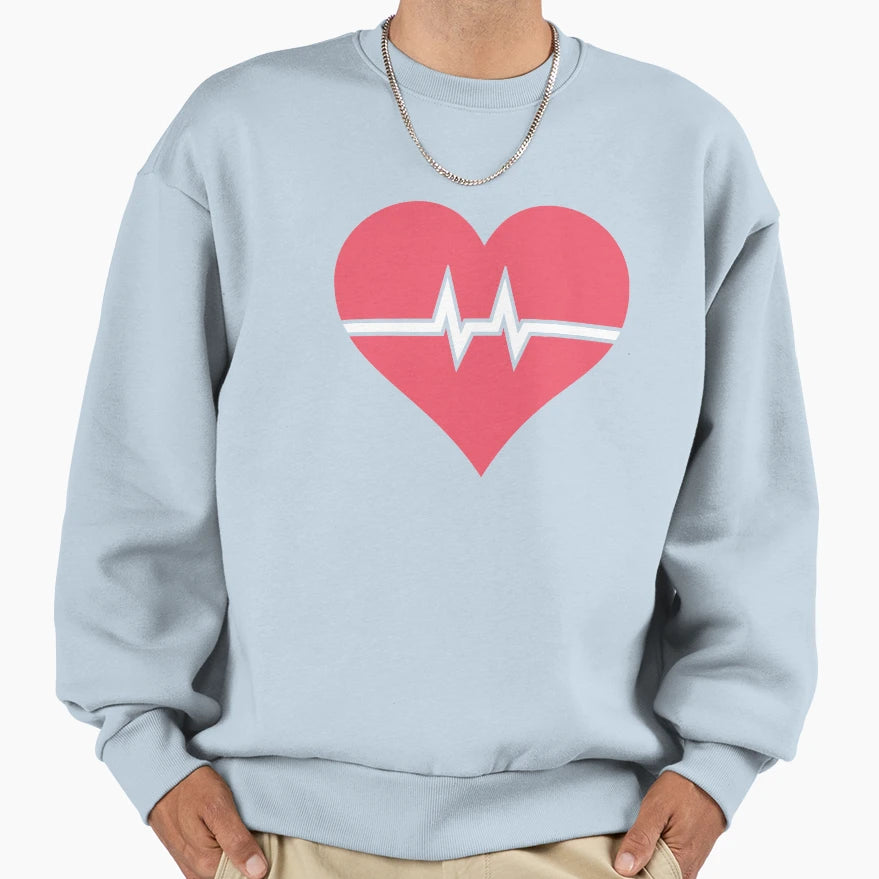 Heartbeat Nurse Sweatshirt - Streetwear Style Unisex - T-Shirt, Sweatshirt, Hoodie