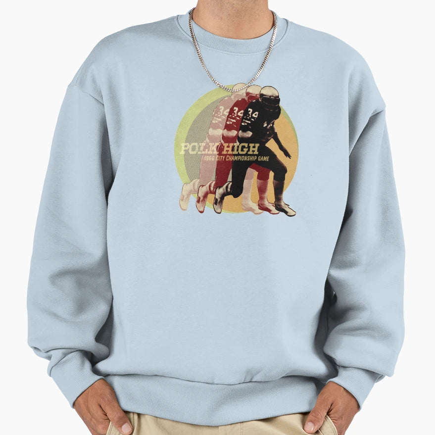 Polk High Football Game Sweatshirt - Custom Art Print Men Women - T-Shirt, Sweatshirt, Hoodie
