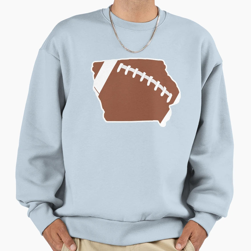 Football Iowa Fun Football Lover Gift Sweatshirt - Unique Graphic Unisex - T-Shirt, Sweatshirt, Hoodie