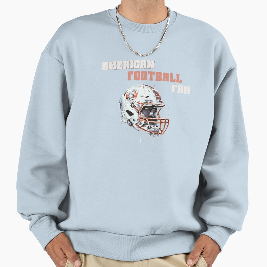 American Football Fan Sweatshirt - Minimalist Print Men Women - T-Shirt, Sweatshirt, Hoodie
