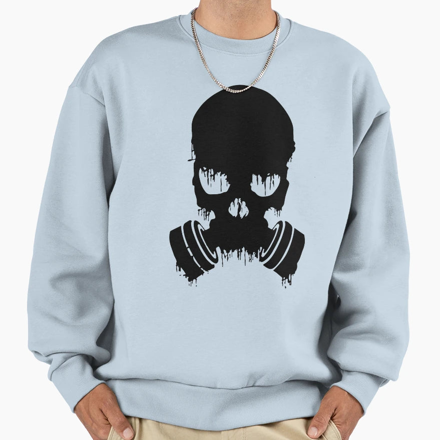 Black Skull Sweatshirt - Unique Graphic Men Women - T-Shirt, Sweatshirt, Hoodie
