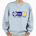 Eat Sleep Softball Sweatshirt - Custom Art Print Unisex - T-Shirt, Sweatshirt, Hoodie