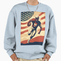 Stars Stripes And Touchdowns Sweatshirt - Aesthetic Graphic Men Women - T-Shirt, Sweatshirt, Hoodie