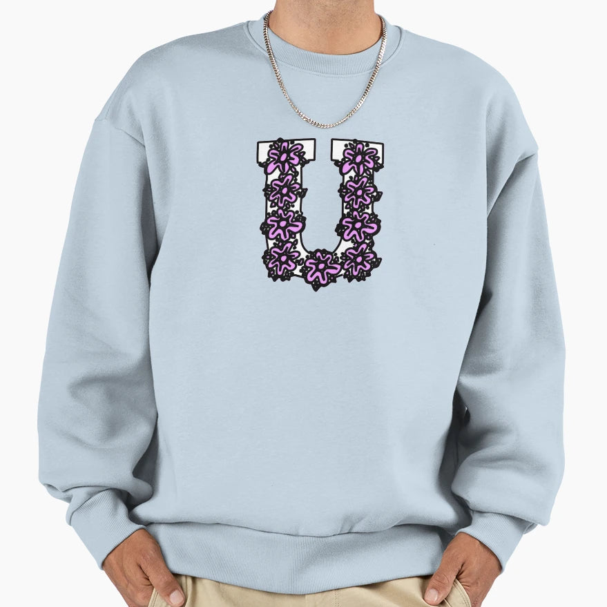 Alphabet Letter U Sweatshirt - Unique Graphic Unisex - T-Shirt, Sweatshirt, Hoodie