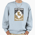 New Orleans Football Sweatshirt - Custom Art Print Men Women - T-Shirt, Sweatshirt, Hoodie